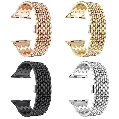 Bracelet de montre en métal à texture dragon xDfind, For Apple Watch 42 / 44 / 45 / 46 / 49mm, For Apple Watch 38 / 40 / 41 / S10 42mm