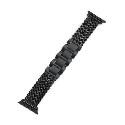 Bracelet de montre en acier inoxydable tressé à chevrons xDfind, For Apple Watch 42 / 44 / 45 / 46 / 49mm, For Apple Watch 38 / 40 / 41 / S10 42mm
