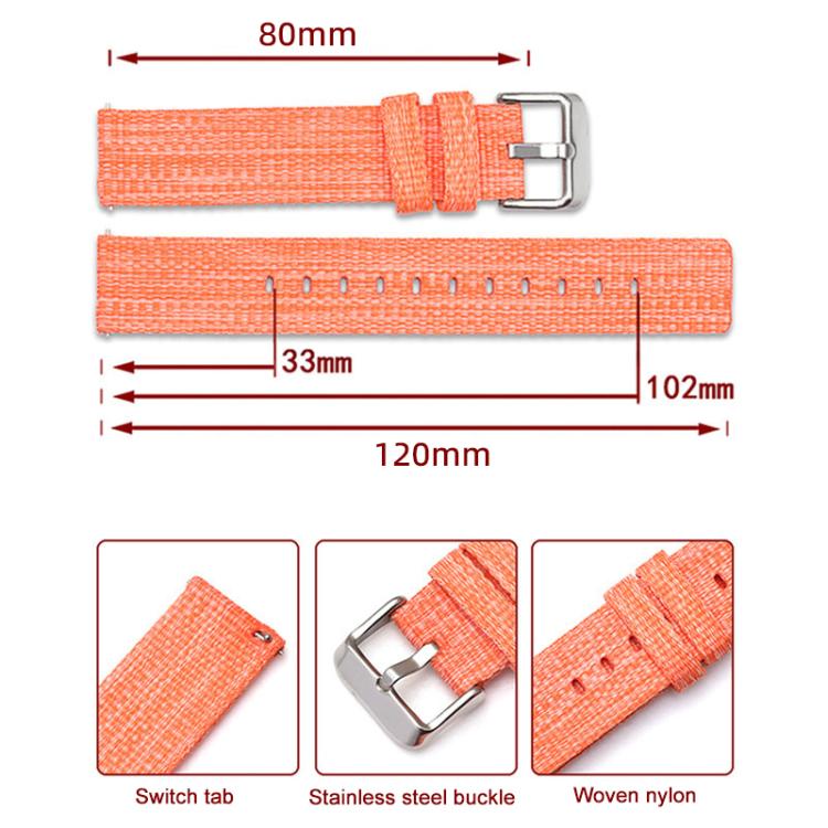 Bracelet de montre en toile de nylon xDfind, For Amazfit T-Rex 3