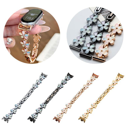 Bracelet de montre en métal à pétales de soleil xDfind, For Xiaomi Band 10 Pro / 9 Pro / 8 Pro, For Redmi Watch 6 / 5 / 4, For Xiaomi Smart Band 10 / 9 / 8