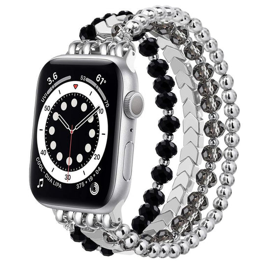 Bracelet de montre en métal à perles de cristal xDfind, For Apple Watch 42 / 44 / 45 / 46 / 49mm, For Apple Watch 38 / 40 / 41 / S10 42mm