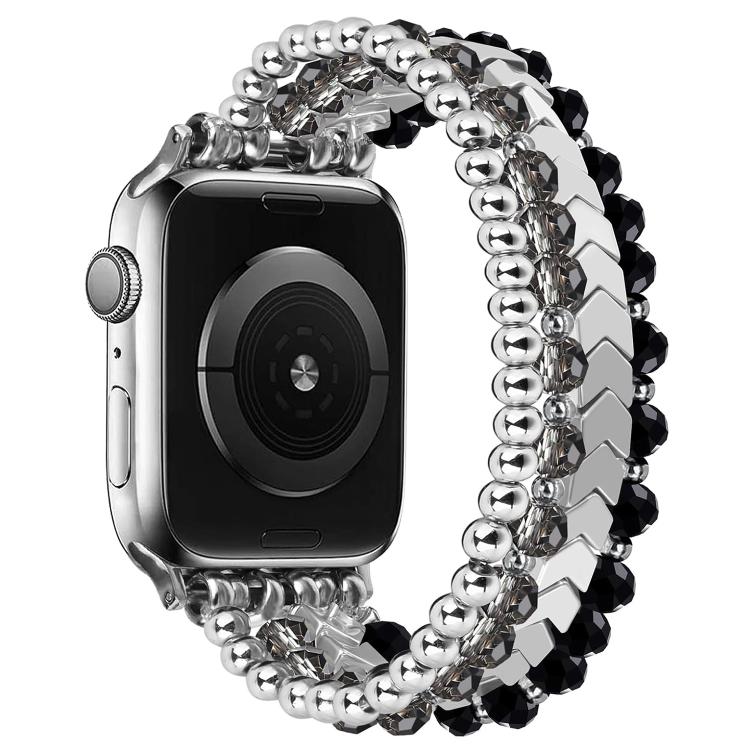 Bracelet de montre en métal à perles de cristal xDfind, For Apple Watch 42 / 44 / 45 / 46 / 49mm, For Apple Watch 38 / 40 / 41 / S10 42mm