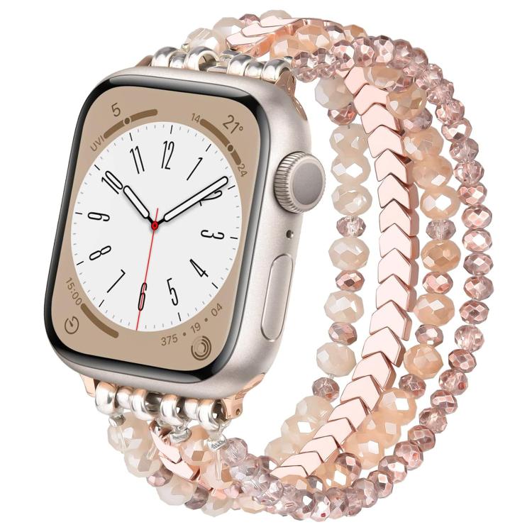 Bracelet de montre en métal à perles de cristal xDfind, For Apple Watch 42 / 44 / 45 / 46 / 49mm, For Apple Watch 38 / 40 / 41 / S10 42mm