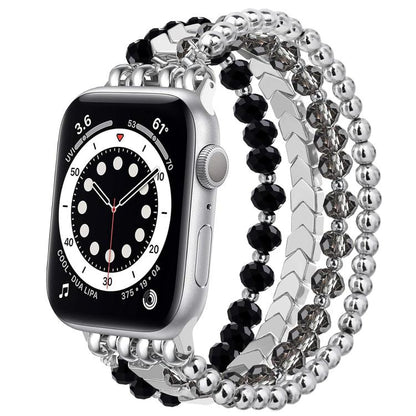 Bracelet de montre en métal à perles de cristal xDfind, For Apple Watch 42 / 44 / 45 / 46 / 49mm, For Apple Watch 38 / 40 / 41 / S10 42mm