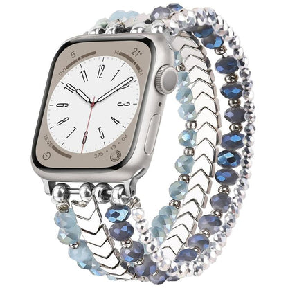 Bracelet de montre en métal à perles de cristal xDfind, For Apple Watch 42 / 44 / 45 / 46 / 49mm, For Apple Watch 38 / 40 / 41 / S10 42mm