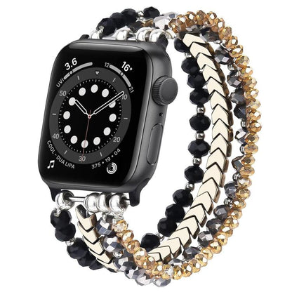 Bracelet de montre en métal à perles de cristal xDfind, For Apple Watch 42 / 44 / 45 / 46 / 49mm, For Apple Watch 38 / 40 / 41 / S10 42mm