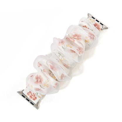 Bracelet de montre xDfind en polyester hybride organza double couche, For Apple Watch 42 / 44 / 45 / 46 / 49mm, For Apple Watch 38 / 40 / 41 / S10 42mm