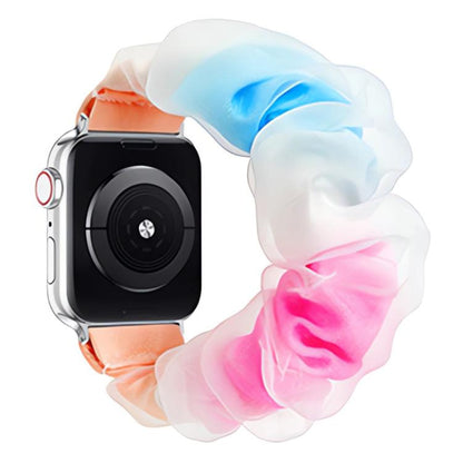 Bracelet de montre xDfind en polyester hybride organza double couche, For Apple Watch 42 / 44 / 45 / 46 / 49mm, For Apple Watch 38 / 40 / 41 / S10 42mm