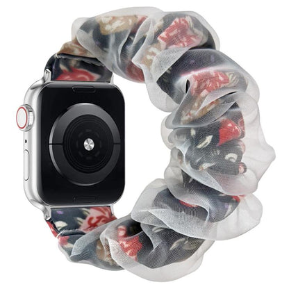 Bracelet de montre xDfind en polyester hybride organza double couche, For Apple Watch 42 / 44 / 45 / 46 / 49mm, For Apple Watch 38 / 40 / 41 / S10 42mm