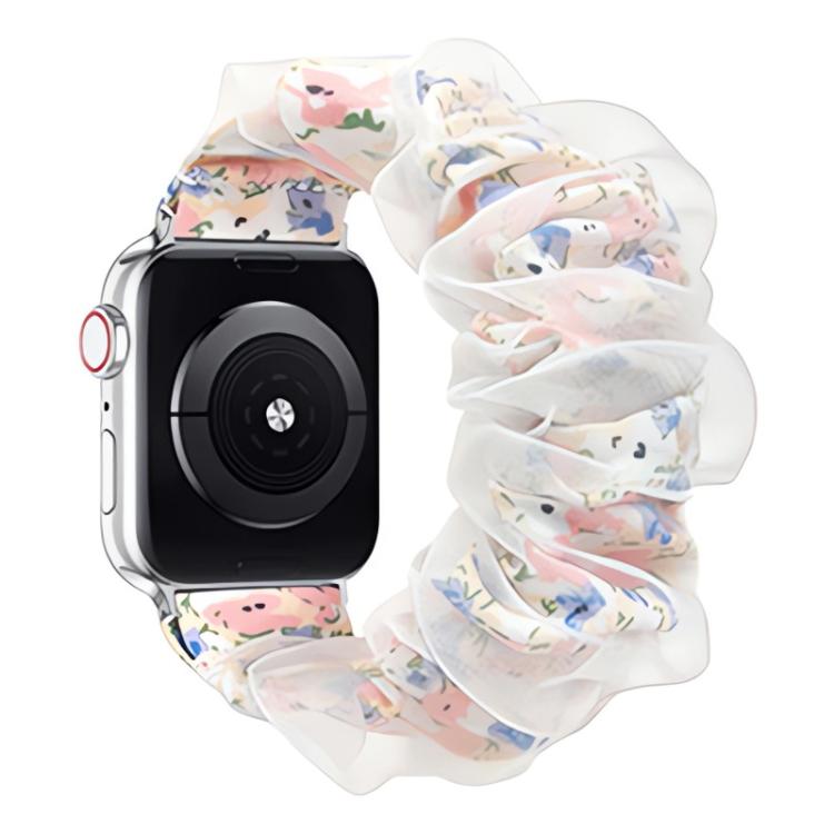 Bracelet de montre xDfind en polyester hybride organza double couche, For Apple Watch 42 / 44 / 45 / 46 / 49mm, For Apple Watch 38 / 40 / 41 / S10 42mm