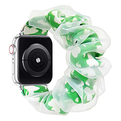 Bracelet de montre xDfind en polyester hybride organza double couche, For Apple Watch 42 / 44 / 45 / 46 / 49mm, For Apple Watch 38 / 40 / 41 / S10 42mm