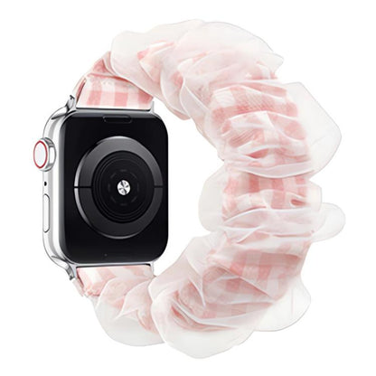 Bracelet de montre xDfind en polyester hybride organza double couche, For Apple Watch 42 / 44 / 45 / 46 / 49mm, For Apple Watch 38 / 40 / 41 / S10 42mm