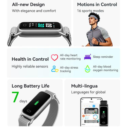 Bracelet connecté GTL1 avec écran TFT de 0,96 pouce et surveillance de la fréquence cardiaque