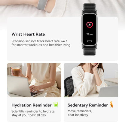 Bracelet connecté GTL1 avec écran TFT de 0,96 pouce et surveillance de la fréquence cardiaque