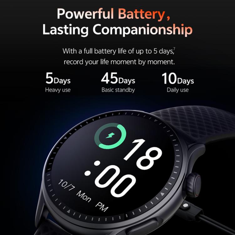 Montre connectée GTR3 avec écran AMOLED de 1,43 pouce et suivi de la fréquence cardiaque