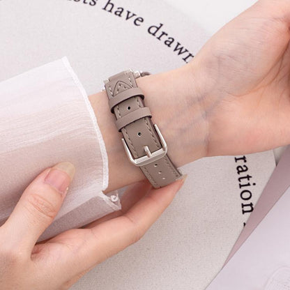 Bracelet de montre hybride en cuir et métal avec chaîne en denim xDfind, For Apple Watch 42 / 44 / 45 / 46 / 49mm, For Apple Watch 38 / 40 / 41 / S10 42mm