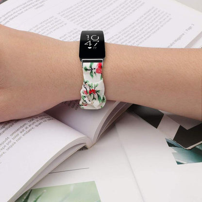 Bracelet de montre élastique en polyester xDfind avec couronne pour Fitbit Inspire, S, L