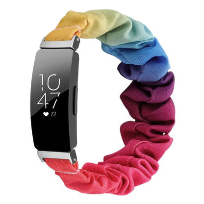 Bracelet de montre élastique en polyester xDfind avec couronne pour Fitbit Inspire, S, L
