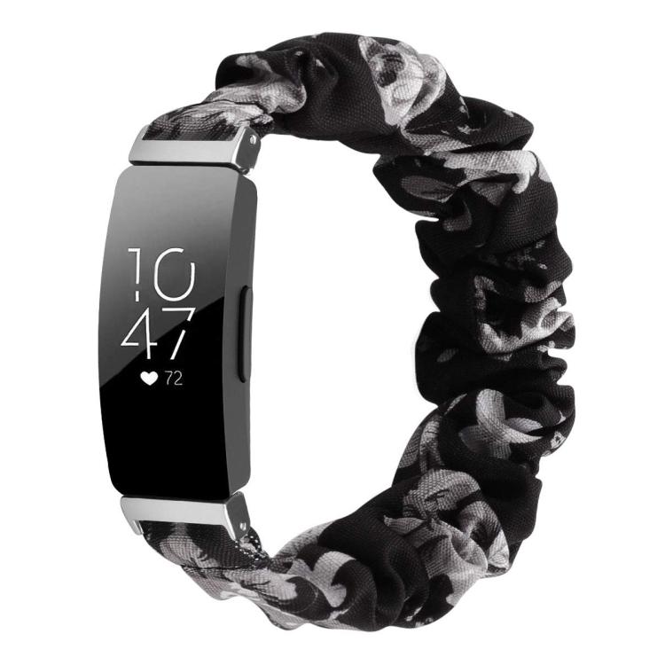 Bracelet de montre élastique en polyester xDfind avec couronne pour Fitbit Inspire, S, L