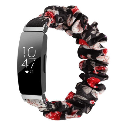 Bracelet de montre élastique en polyester xDfind avec couronne pour Fitbit Inspire, S, L