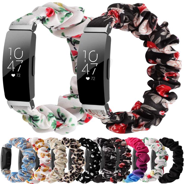 Bracelet de montre élastique en polyester xDfind avec couronne pour Fitbit Inspire, S, L
