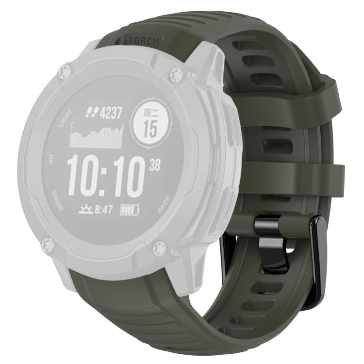 Bracelet de montre en silicone uni avec connecteur en plastique à dégagement rapide xDfind, For Garmin Instinct 2X