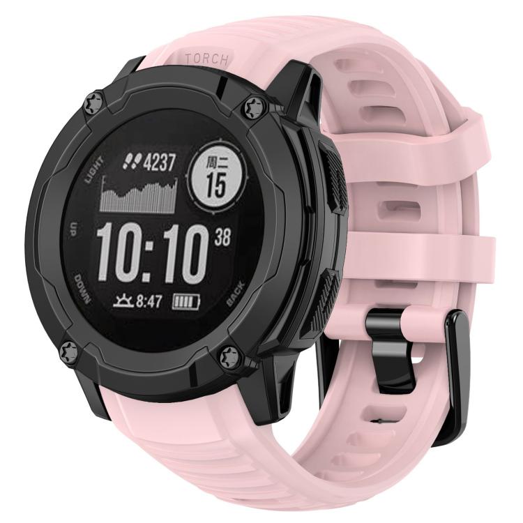 Bracelet de montre en silicone uni avec connecteur en plastique à dégagement rapide xDfind, For Garmin Instinct 2X