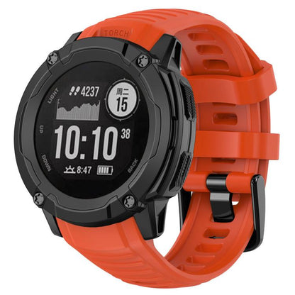 Bracelet de montre en silicone uni avec connecteur en plastique à dégagement rapide xDfind, For Garmin Instinct 2X