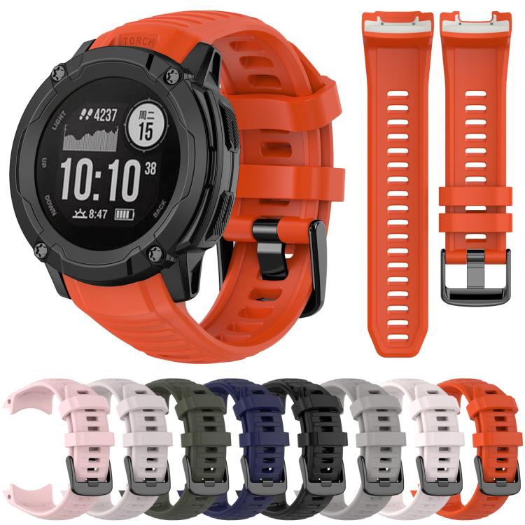 Bracelet de montre en silicone uni avec connecteur en plastique à dégagement rapide xDfind, For Garmin Instinct 2X