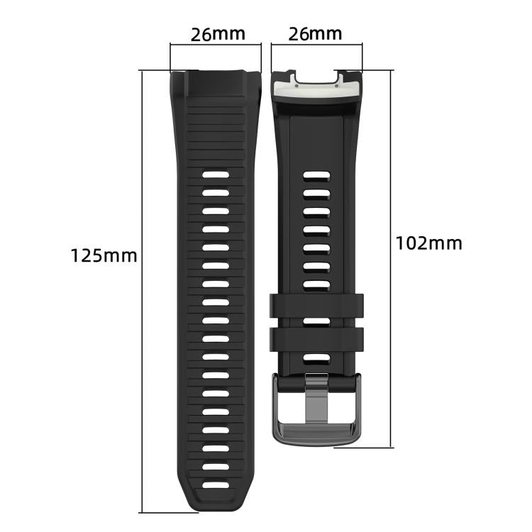Bracelet de montre en silicone uni avec connecteur en plastique à dégagement rapide xDfind, For Garmin Instinct 2X