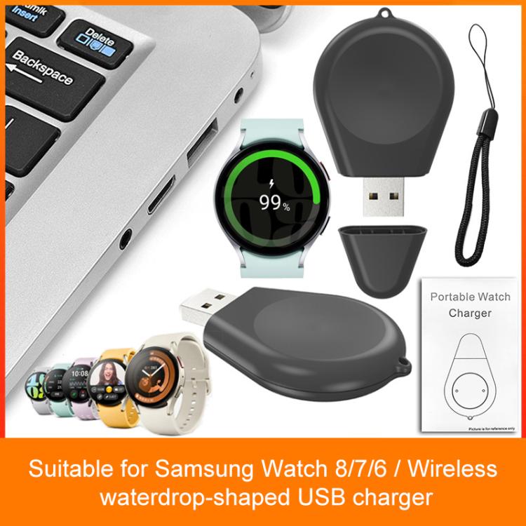 Chargeur sans fil pour montre connectée xDfind avec interface USB et cordon, For Samsung Galaxy Watch 8/7/6/5/4