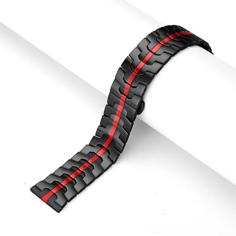 Bracelet de montre en acier inoxydable à boucle papillon xDfind, 22mm