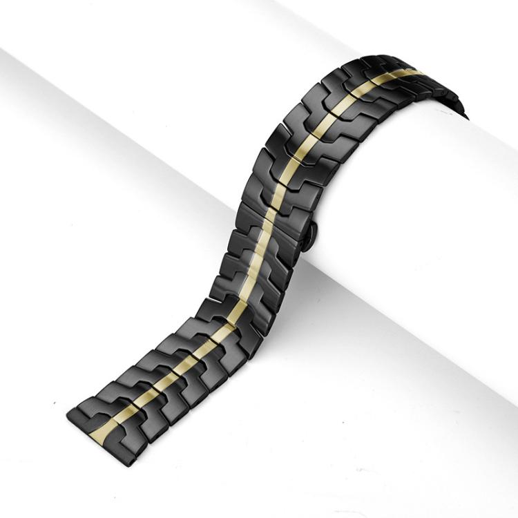 Bracelet de montre en acier inoxydable à boucle papillon xDfind, 22mm