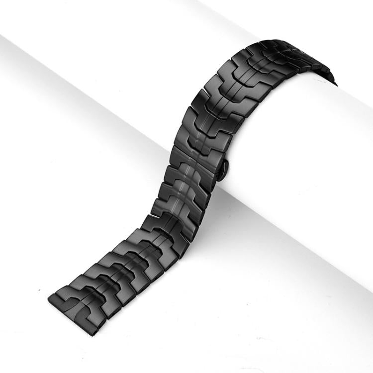 Bracelet de montre en acier inoxydable à boucle papillon xDfind, 22mm