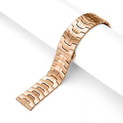 Bracelet de montre en acier inoxydable à boucle papillon xDfind, 22mm