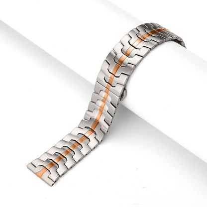 Bracelet de montre en acier inoxydable à boucle papillon xDfind, 22mm