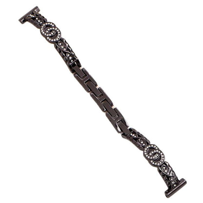Bracelet fin xDfind en acier inoxydable et métal diamanté, 14mm