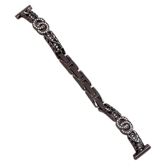 Bracelet fin xDfind en acier inoxydable et métal diamanté, 14mm