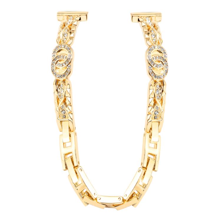 Bracelet fin xDfind en acier inoxydable et métal diamanté, 14mm