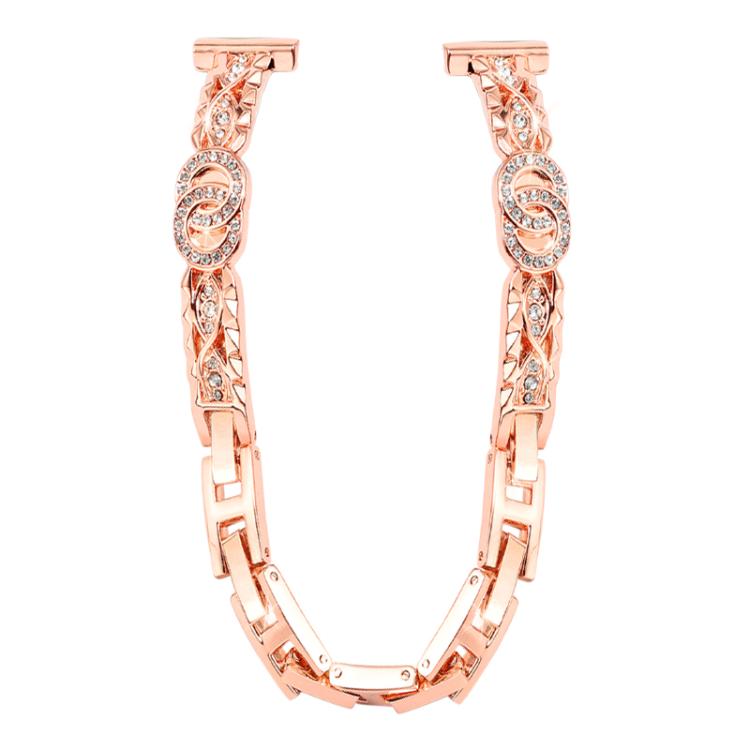 Bracelet fin xDfind en acier inoxydable et métal diamanté, 14mm