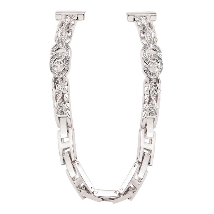Bracelet fin xDfind en acier inoxydable et métal diamanté, 14mm