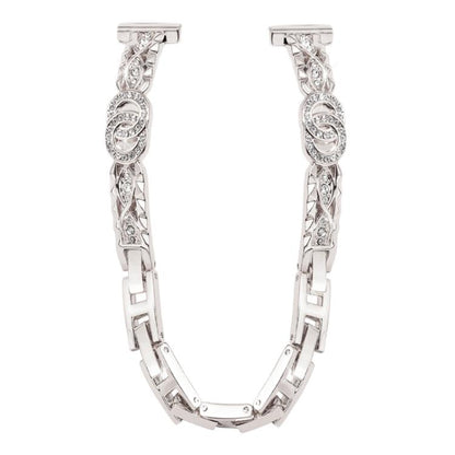 Bracelet fin xDfind en acier inoxydable et métal diamanté, 14mm
