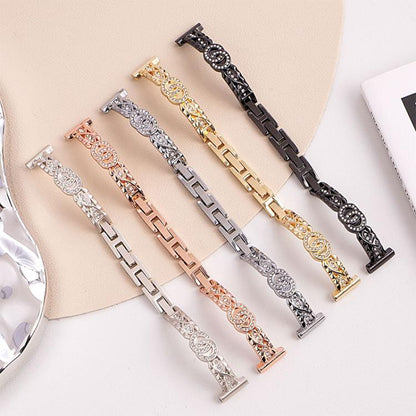Bracelet fin xDfind en acier inoxydable et métal diamanté, 14mm