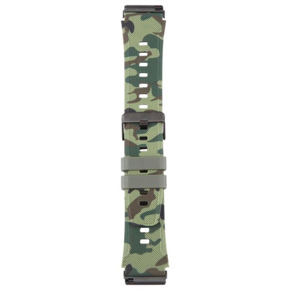 Bracelet de montre en silicone xDfind Black Connector à motif camouflage, For Fitbit Versa 2 / Versa