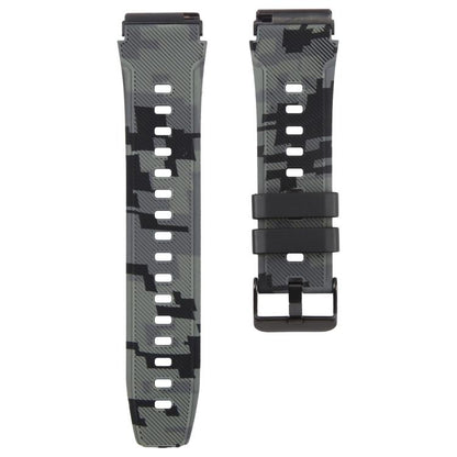 Bracelet de montre en silicone xDfind Black Connector à motif camouflage, For Fitbit Versa 2 / Versa
