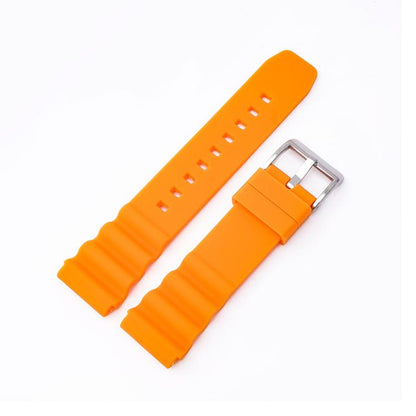 Bracelet de montre en silicone à boucle argentée xDfind, 20mm, 22mm