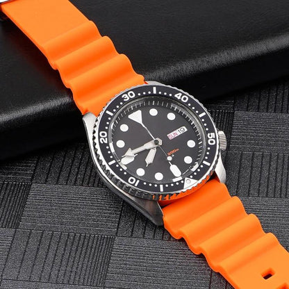 Bracelet de montre en silicone à boucle argentée xDfind, 20mm, 22mm