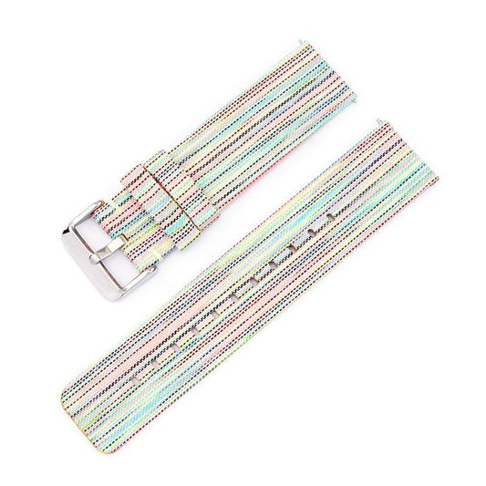 Bracelet de montre en toile de nylon tissée avec boucle ardillon en acier inoxydable, 12mm, 14mm