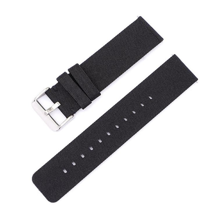 Bracelet de montre en toile de nylon tissée avec boucle ardillon en acier inoxydable, 12mm, 14mm