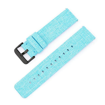 Bracelet de montre en toile de nylon tissée avec boucle ardillon en acier inoxydable, 12mm, 14mm